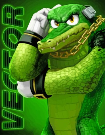 Vector The Crocodile Sonic Paint By Numbers