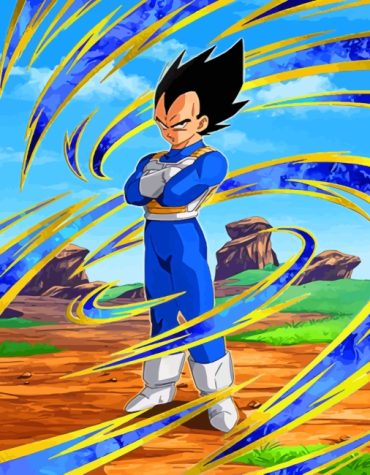 Vegeta Dragon Ball Z Saiyan Paint By Numbers