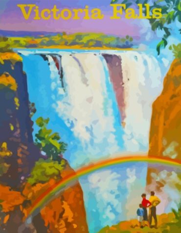 Victoria Falls Waterfall Paint By Numbers