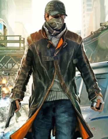 Watch Dogs Video Game Paint By Numbers