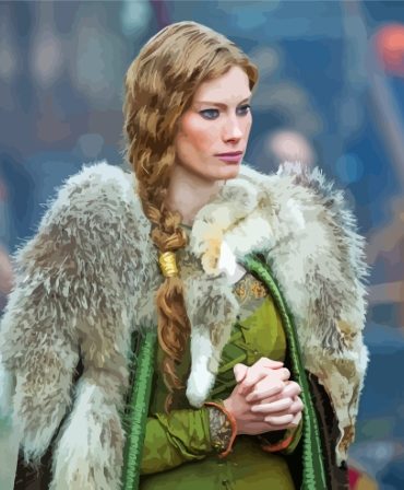 Queen Aslaug in Vikings Paint By Numbers
