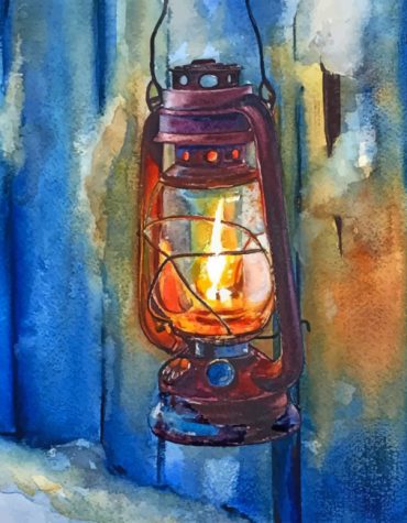 Old Lantern Charm Paint By Numbers