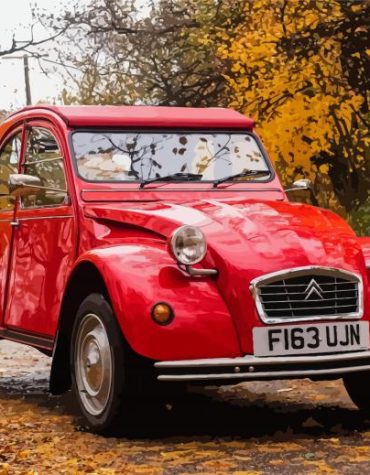 Classic Citroen 2Cv Paint By Numbers