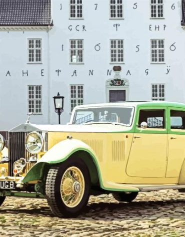 Vintage Rolls Royce Car Paint By Numbers