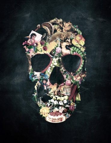 Vintage Skull Abstract Paint By Numbers