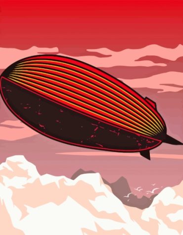 Vintage Zeppelin Aircraft Paint By Numbers