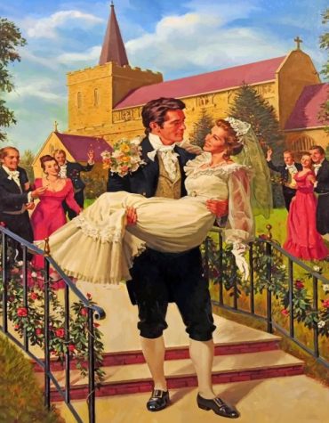 Romantic Vintage Couple Paint By Numbers