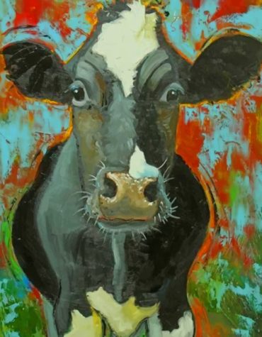 Vintage Calf Painting Paint By Numbers