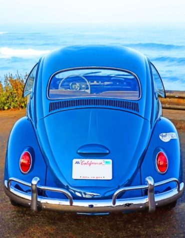 Classic Blue Beetle Paint By Numbers