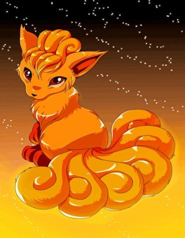 Vulpix Pokemon Paint By Numbers