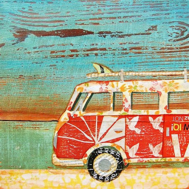 Retro VW Van Bus Engines Paint By Numbers