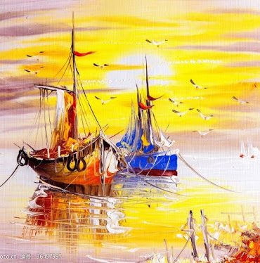 Golden Seascape Sunset Paint By Numbers