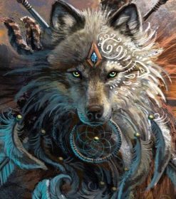 Majestic Wolf in Nature Paint By Numbers