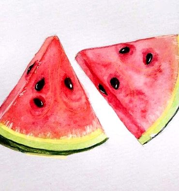 Watermelon Still Life Fruit Paint By Numbers