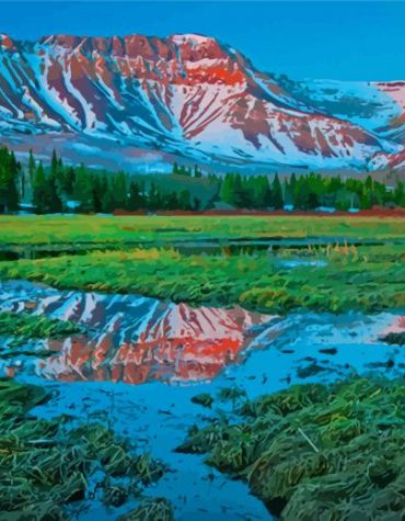 Waterton Glacier Nature Paint By Numbers