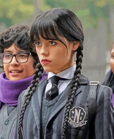 Wednesday Series Actors Paint By Numbers