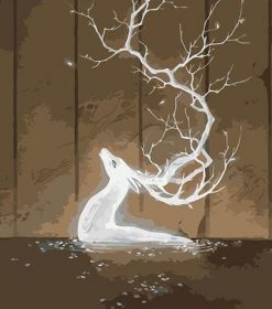 White Deer Art Paint By Numbers