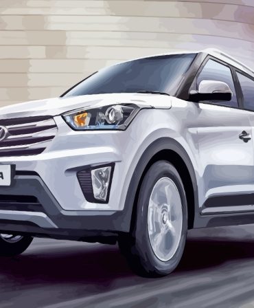 White Creta Hyundai Car Paint By Numbers