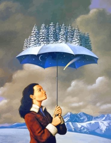 Winter Snowy Scene Paint By Numbers