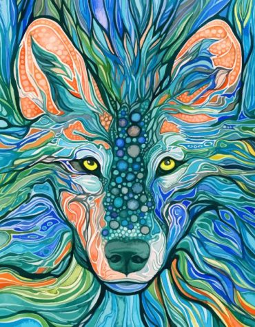 Blue Wolf Wilderness Paint By Numbers