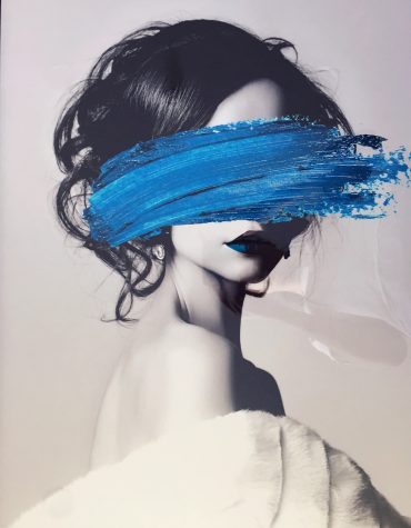 Blue Brush Woman Paint By Numbers