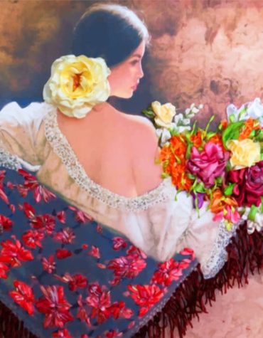 Vintage Flowers Bouquet Paint By Numbers