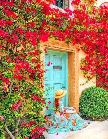 Straw Hat Woman Paint By Numbers