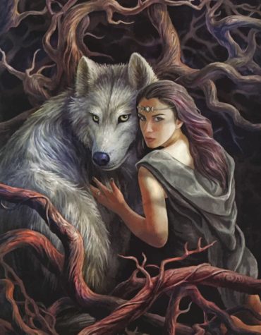 Empowering Woman and Wolf Paint By Numbers
