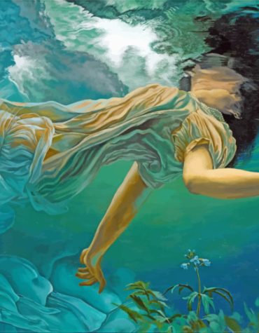 Underwater Drowning Woman Paint By Numbers