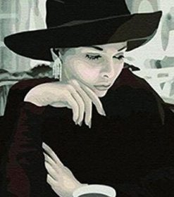 Coffee Time Woman Paint By Numbers