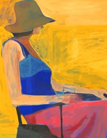 Colorful Woman With Hat Paint By Numbers