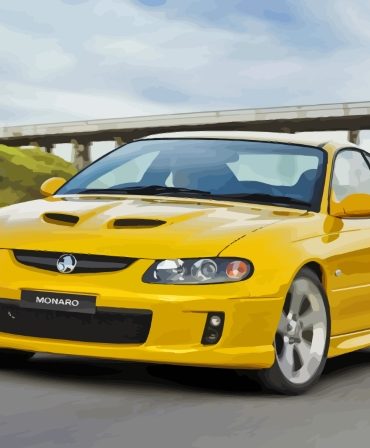 Yellow 2005 Holden Monaro Engine Paint By Numbers