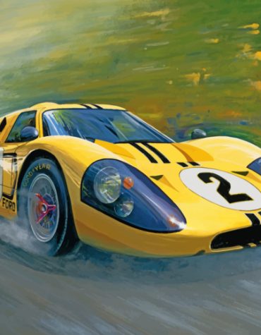 Ford GT40 Racing Car Paint By Numbers