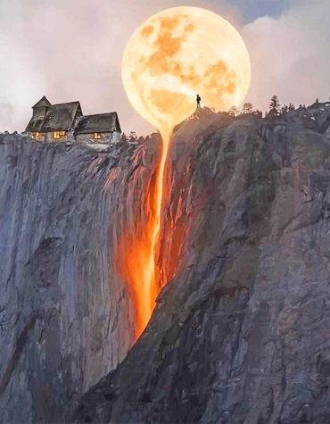 California Yosemite Scenic Paint By Numbers