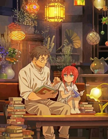 Chise and Riichi Anime Characters Paint By Numbers