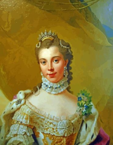 Young Queen Charlotte Vintage Paint By Numbers