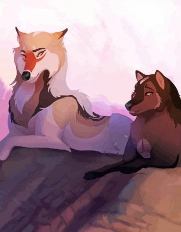 Young Wolves Wildlife Paint By Numbers