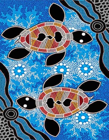 Aboriginal Turtle Art Paint By Numbers