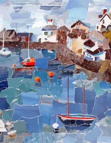 Abstract Aberdovey Ocean Paint By Numbers