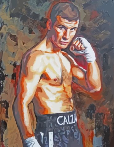 Joe Calzaghe Abstract Boxer Paint By Numbers