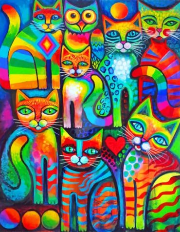 Colorful Cat Creations Paint By Numbers