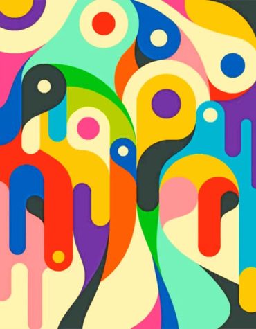 Colorful Abstract Blend Paint By Numbers