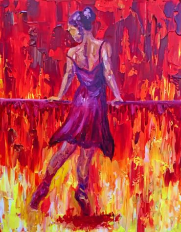 Ballerina Fire Ballet Paint By Numbers