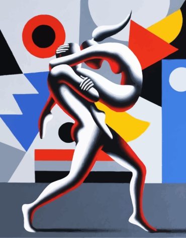 Romantic Cubism Couple Paint By Numbers