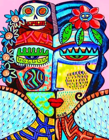 Colorful Abstract Face Paint By Numbers