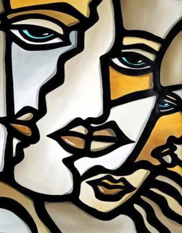 Abstract Cubism Paint By Numbers