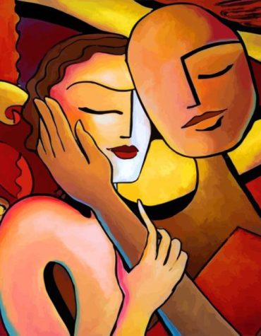 Abstract Faces Lovers Paint By Numbers