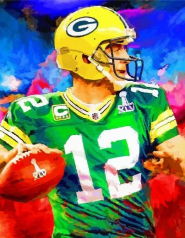 Colorful Green Bay Packers Paint By Numbers