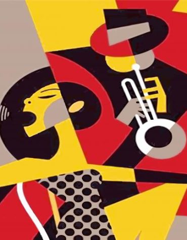 Abstract Jazz Scene Paint By Numbers