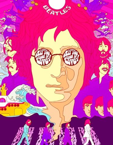 John Lennon Abstract Singer Paint By Numbers